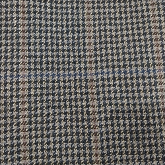 John D Craigmiles Houndstooth Sport Coat Blazer Jacket Mens 42R Brown Black - Picture 3 of 13